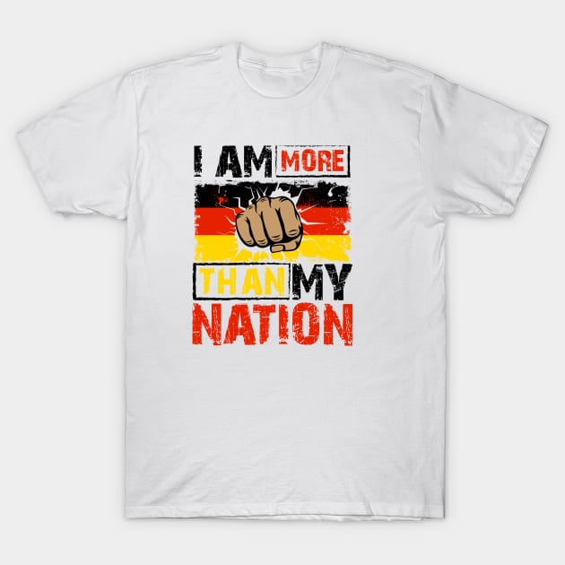 Anti Patriotism Design Germany T-Shirt by Qwerdenker Music Merch